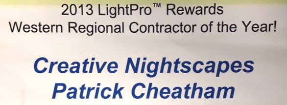 2013 LightPro Rewards Western Regional Contractor of the Year