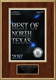 Landscape Lighting Best of North Texas 2017 Award