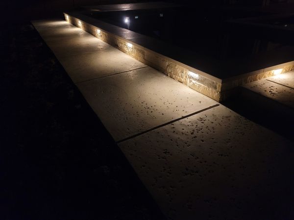 path lighting to light up concrete side walk